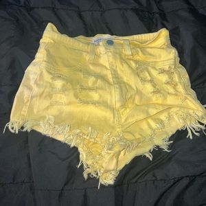 Yellow shorts